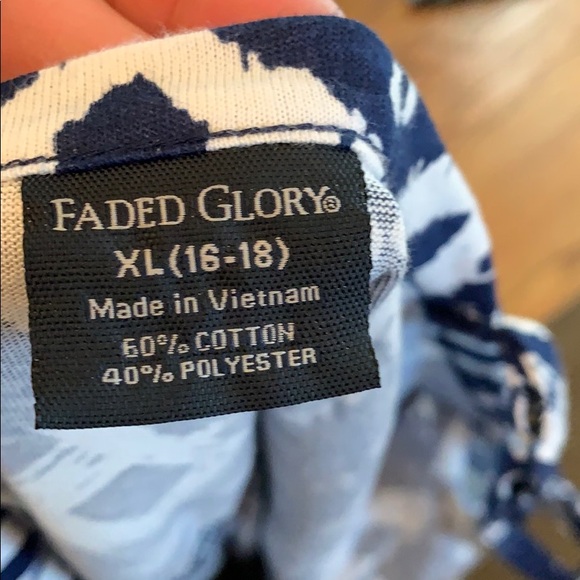 Blue and white patterned dress - Picture 6 of 6